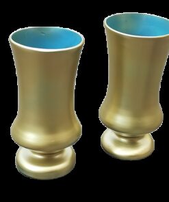 LOCATION duo vases sur pied pot Medicis doré