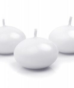 24 Bougie flottante blanche