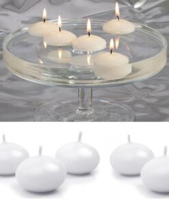 24 Bougie flottante blanche