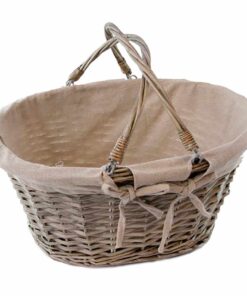 Location corbeille panier rotin naturel tissu coton naturel