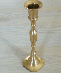 Location Bougeoir vintage doré chandelier une branche H20cm