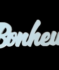 Location lettres BONHEUR en bois blanc