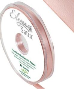 Ruban fin en satin rose gold cuivré 6mm x 20M