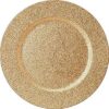 Location plateau centre de table dorée paillettes gold