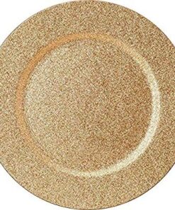 Location plateau centre de table dorée paillettes gold