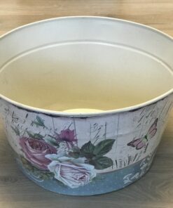 location bassine métal shabby chic romantique