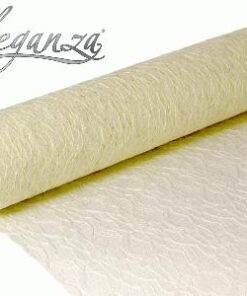 Tissu dentelle ivoire en rouleau 30cm 10M
