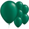 5 ballons baudruche en latex vert sapin