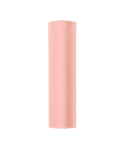 9M organza rose clair 16cm