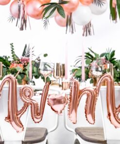 Ballon mylar Mr Mrs rose gold