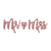Ballon mylar Mr Mrs rose gold