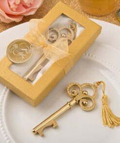 Clé vintage dorée gold décapsuleur cadeau