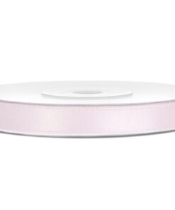 25 M Ruban satin 6mm rose clair poudré