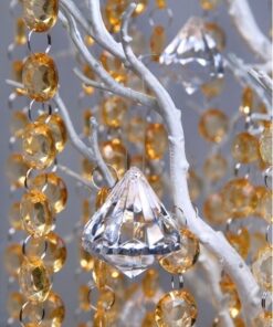 Location guirlande de perles dorées diamant cristal 1M