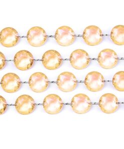 Location guirlande de perles dorées diamant cristal 1M