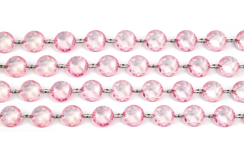 Location guirlande diamant rose pastel 1M Location guirlande diamant rose pastel 1M