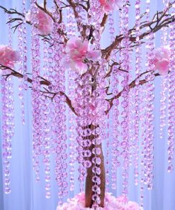 Location guirlande diamant rose pastel 1M