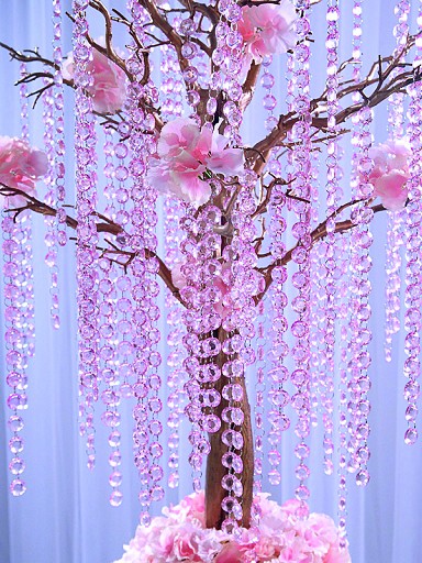Location guirlande diamant rose pastel 1M Location guirlande diamant rose pastel 1M