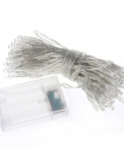 Location guirlande 48 LED à piles 5M fil transparent