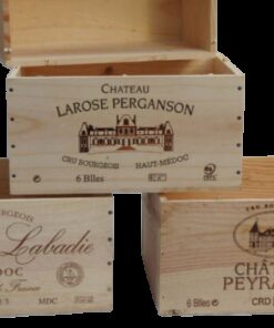 Location caisse de vin "grand cru" déco vintage