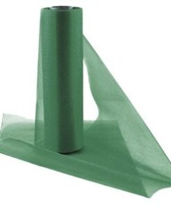 Chemin de table organza vert emeraude 29cm x 25M