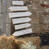 Location potelet flèches signalétiques mariage champêtre