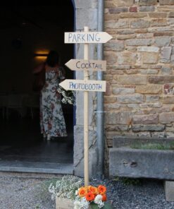 Location potelet autoportant flèches mariage
