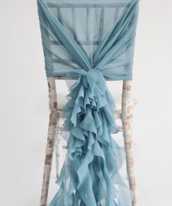Location 2 noeuds bleu décor chaises mariés table d'honneur