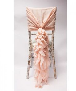 Location 2 noeuds blush décor chaises mariés table d'honneur