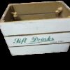 Location 2 caisses en bois vintage soft drinks
