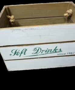 Location 2 caisses en bois vintage soft drinks