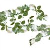 Location guirlande fleurs artificielles roses BLANCHES 2M