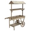 Location charette candy bar chariot bois naturel