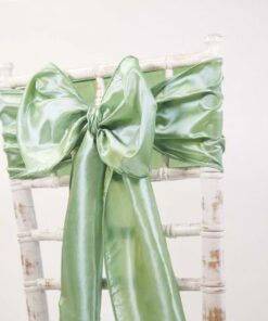 Location noeud de chaise vert sauge euca taffetas