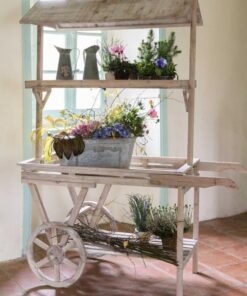 Location charette candy bar chariot bois naturel