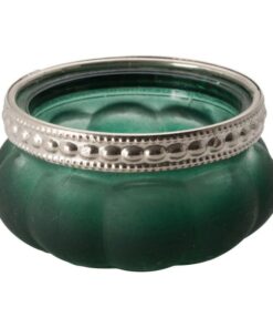 Location Bougeoir photophore VERT tealight vintage