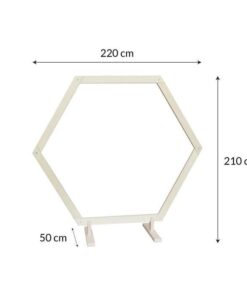 Location arche hexagonale en bois 2M