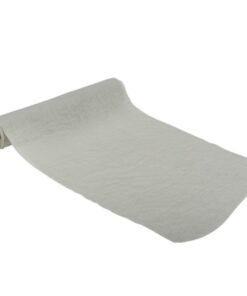 CHEMIN DE TABLE MOUSSELINE PASTEL VERT EUCALYPTUS