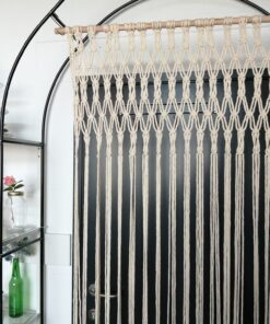 Location rideau macramé mariage bohème