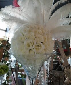 Location boule de fleurs artificielles