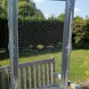Location grand cadre grillagé argent plan de table