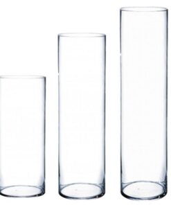 LOCATION vase cylindrique Hauteur 40 cm D9cm