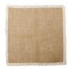 Location centre table jute frange mariage bohème 50cm