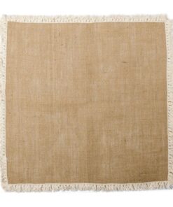 Location centre table jute frange mariage bohème 50cm