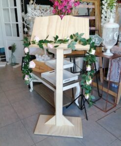 Location pupitre en bois homemade mariage