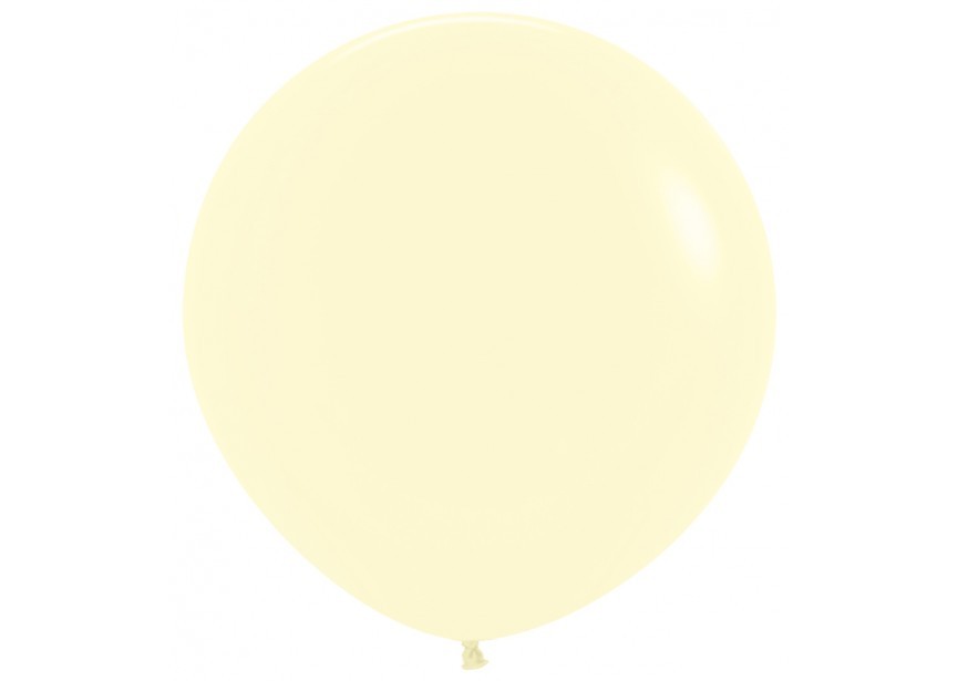 2 Ballons géants rond jaune pastel latex 90cm 2 Ballons géants rond jaune pastel latex 90cm