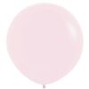 2 Ballons géants rond bleu ciel pastel latex 90cm