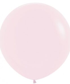 2 Ballons géants rond bleu ciel pastel latex 90cm