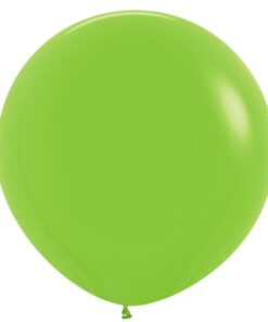 2 Ballons géants rond lime green vert latex 90cm