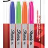 Sharpie marqueur permanent 4pc couleurs fun